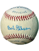 Bob Gibson signed Official Spalding All Star Baseball imperfect- COA (HOF/St. Louis Cardinals)