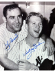Yogi Berra & Whitey Ford dual signed New York Yankees 8x10 Photo minor dings- COA/Show Ticket (HOF)