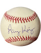 Larry King signed Official Rawlings Major League Baseball- COA (Talk Show Host/CNN)