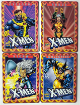 1996 Marvel X-Men - 4 Team Metal Set All-Metal Collectors Cards Storm/Cyclops/Wolverine/Rogue