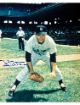 Bud Daley signed New York Yankees 8x10 Photo minor dings- COA (2X WS Champ)