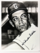 Wilmer Fields signed Homestead Grays B&W 8x10 Photo minor dings- COA/Show Ticket