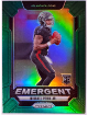 Michael Penix Jr 2024 Panini Prizm Emergent Green Rookie Card (RC) #20 (Atlanta Falcons)