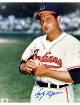 Early Wynn signed Cleveland MLB Licensed 8x10 Photo minor dings- COA (HOF/CY/9XAS)