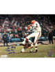 Lou Groza signed Cleveland Browns NFL Licensed 8x10 Photo dual "The Toe" & HOF 74- COA/Show Ticket