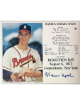 Warren Spahn signed Boston Braves MLB Licensed Hall of Fame Induction Day 8x10 Photo/Card- COA