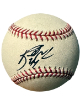 Brandon Moss signed Official Rawlings Major League Baseball #44- COA (Pirates/A's)