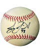 Jason Jaramillo signed OFC Rawlings Major League Baseball #35 minor tone- COA (Pittsburgh Pirates)
