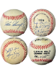1991 Texas Rangers Multi Signed Team RONL Baseball 7 Sigs  COA Goose Gossage/Bobby Witt/Orlando Gomez/Jeff Huson/Mario Diaz