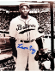 Leon Day signed Baltimore Elite Giants Negro League Sepia Tone 8x10 Photo minor dings- Tuff Stuff COA/Show Ticket (HOF)