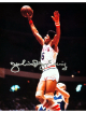 Julius Erving signed Philadelphia 76ers 8x10 Photo "Dr. J" minor dings- Ken Goldin, The Score Board, Inc COA (HOF)