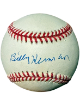Billy Herman signed Official RONL Rawlings National League Baseball minor tone- COA (Chicago Cubs/HOF)