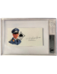 Gottfried Dulias signed 5.5x 3 cut signature w/ Image  BAS/Beckett Encapsulated (WWII German ME-109G Gustav Pilot)