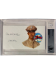 Charles E. McGee signed 3x5.5 cut signature w/ Image BAS/Beckett Encapsulated (Tuskegee Airman Pilot/Red Tails/WWII/Korea)