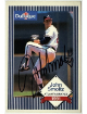 John Smoltz signed 1991 Dubuque MInor League On Card Auto (Atlanta Braves)- COA