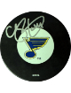 Chris Pronger signed St. Louis Blues Official NHL Puck #44- Topps Hologram (HOF)