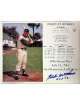 Eddie/Ed Mathews signed Milwaukee Braves MLB Licensed 500th Home Run July 14, 1967 8x10 Photo/Card HOF 78 imperfect- COA