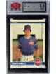 Ryne Sandberg 1984 Fleer Card #504- SCD 8.5 NM/MT+ with Subgrades (Chicago Cubs)