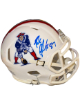 Rob Gronkowski signed New England Patriots Riddell TB Speed Mini Helmet #87- Gronk Holo