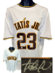Fernando Tatis Jr signed San Diego White Custom Stitched Pro Baseball Jersey XL- JSA