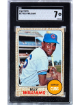 Billy Williams 1968 Topps Baseball Card #37- SGC Graded 7 NM (Chicago Cubs/HOF)