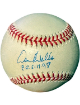David Wells signed Rawlings Official American League Baseball PG 5-17-98 minor tone- COA (New York Yankees)