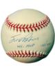 Scott Brosius signed 1998 World Series Logo Rawlings Official Baseball WS MVP- /1950- Goldin Holo (New York Yankees)