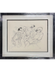 Al Hirschfeld signed Misfits 21x27 Lithograph Custom Framing- Marilyn Monroe, Clark Gable, Eli Wallach /300- COA