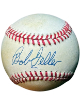 Bob Feller signed Official Rawlings American League Baseball toned- COA (HOF/Cleveland)