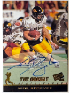Tim Dwight signed 1998 Press Pass Certified Rookie On Card Auto  (Iowa Hawkeyes/Falcons)