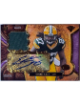Eddie Lacy 2013 Topps Triple Threads Rookie Relics Purple Auto Card #TTRAR-EL- 65/75 (Green Bay Packers)