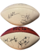 Dallas Cowboys HOF Greats Wilson NFL White Panel Football 4 sig- Emmitt Smith/Troy Aikman/Michael Irvin/Daryl Johnston- Beckett