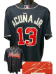 Ronald Acuna Jr. signed Atlanta Braves MLB Nike Authentic Navy Jersey XL Fanatics/MLB Holograms