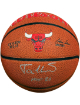 Toni Kukoc signed Chicago Bulls Logo Wilson NBA Composite Basketball w/ HOF 21- Schwartz Holo