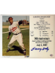Larry Doby signed Cleveland MLB Licensed 50th Anniversary Debut in the American League July 5, 1947 8x10 Photo/Card- COA