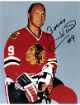 Bobby Hull signed Chicago Blackhawks 8x10 Photo #9 minor dings- COA (HOF)