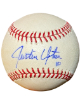 Justin Upton signed Official Rawlings Major League Baseball #10 sig bleed- COA