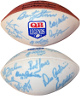 QB Legends Signed Wilson NFL White Panel Logo Football 13 Sigs � Beckett Bart Starr, Stabler, Graham, Tittle, Lamonica, Morral