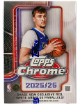 2025-2026 Topps Chrome NBA Blaster Box- 7PK/4CPP/28CPB- New/Factory Sealed