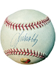 John Smoltz signed Rawlings Official Major League OML Baseball tone spots- COA (Atlanta Braves/HOF/CY/WS CHAMP/8X ALL-STAR)