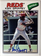 Ken Griffey Sr signed 2012 Topps Archives Fan Favorites On Card Auto #FFA-KG (Cincinnati Reds)