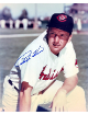 Ralph Kiner signed Cleveland 8x10 Photo minor dings- COA (HOF)