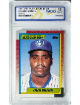Greg Vaughn 1989 Topps Major League Debut Rookie Card #128- WCG Graded 10 Gem Mint (Milwaukee Brewers)