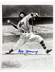 Max Manning signed Newark Eagles Negro League Vintage B&W 8x10 Photo imperfect- COA/CSA Show Ticket/Photo