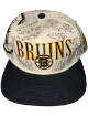 1995-96 Boston Bruins Team Signed NHL Center Ice Hat/Cap 24 Sigs - Beckett Bourque/Oates/Bucyk/Donato