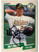Mark McGwire signed 1990 Fleer On Card Auto #15- COA (Oakland A's)