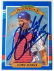 Sandy Alomar signed 1990 Donruss Diamond Kings On Card Auto #13- COA - Cleveland