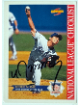 Hideo Nomo signed 1996 Score National League Checklist On Card Auto #514- COA (Los Angeles Dodgers)
