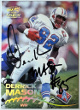 Derrick Mason signed 1998 Pacific Paramount On Card Auto #236- COA (Tennessee Oilers)