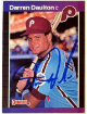 Darren Daulton signed 1989 Donruss On Card Auto #549 -COA (Philidelpha Phillies)